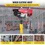 VEVOR Kabeltakel Electric Hoist Winch Lifting Engine Crane Ceiling Garage Double Line 440Lbs
