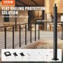 VEVOR cable railing post for flat railing protection by the indoor pool, includes installation hardware.