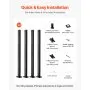 VEVOR 4-pack kabelleuningpalen 1067 x 50,8 x 50,8 mm 4JZLGZXHS106URZU0001V0