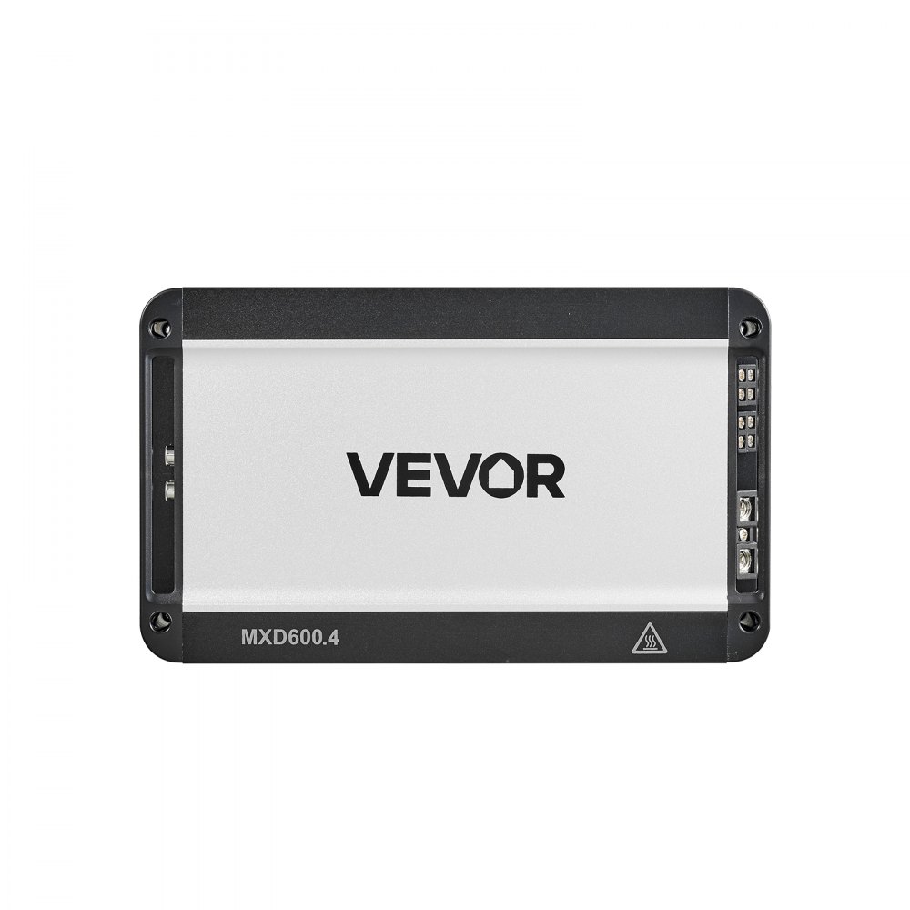 VEVOR 4-kanaals auto-versterker, klasse D brugversterker, max. 4 x 420 W bij 4 ohm / 4 x 600 W bij 2 ohm, krachtige versterker voor SUV's, pick-ups en terreinwagens, multi-kanaals audioversterker