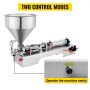 Vevor Pneumatische Vulmachine Semi-automatische Vloeibare Vulmachine Pasta 50-500ml