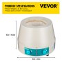VEVOR 500ml Magnetic Stirrer Heating Mantle 250W Heating Mantle Stirrer Digital Display for Round Bottom Flask