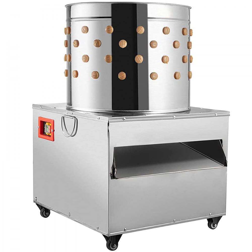 Turkije Kip Plukker Plukmachine Pluimvee De-Veer 50cm Roestvrij staal