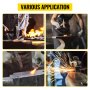 VEVOR Single Horn Anvil 55 Lbs / 25.4 Kg Cast Iron Anvil Blacksmith for Sale Forge Tools and Equipment Anvil Rugged Round Horn Anvil Blacksmith Jewelers Metalsmith Blacksmith Tool