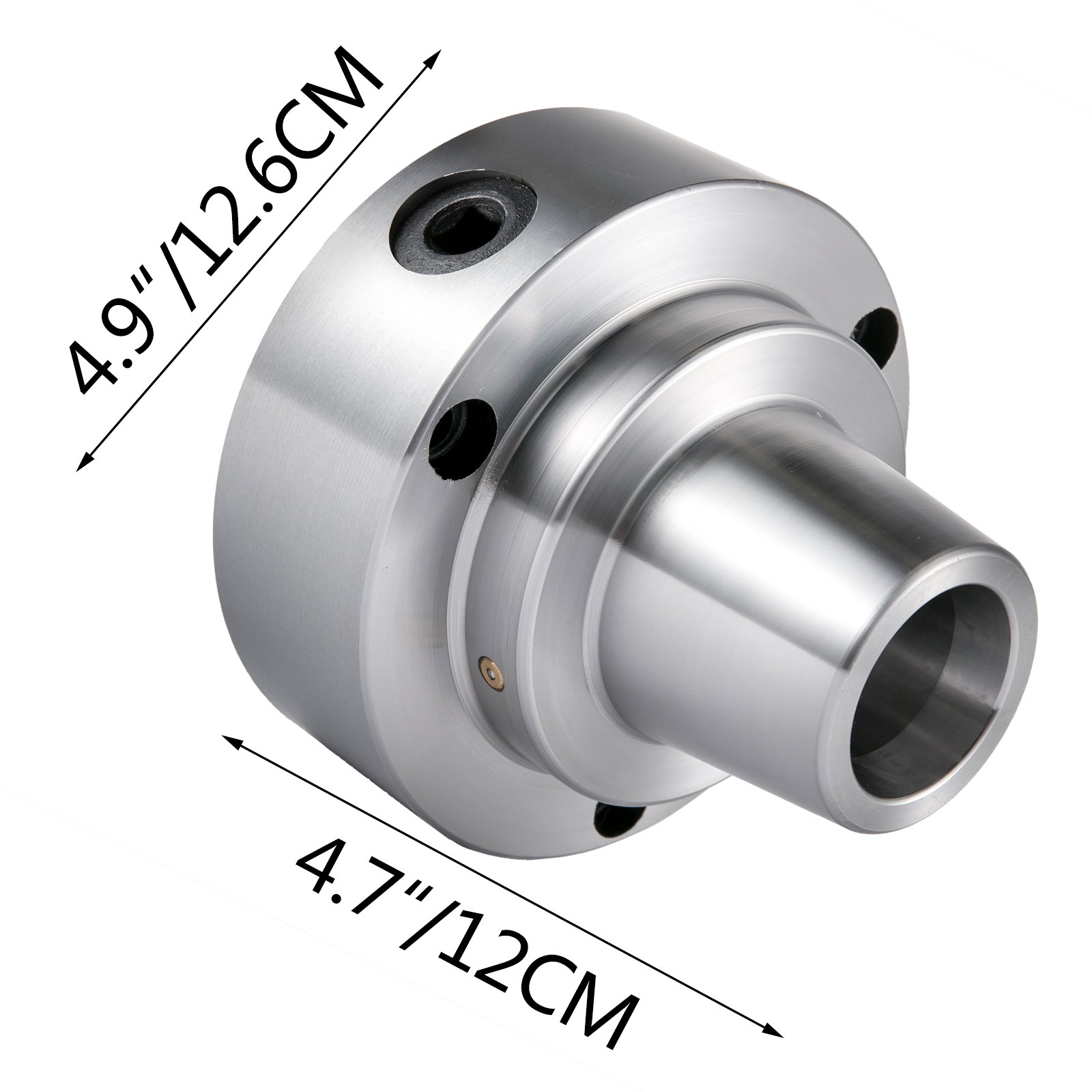Vevor 5c Spantang Klauwplaat Spantanghouder Adapter Met Achterplaat Dia.12.7 Cm