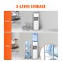 VEVOR 3 Tiers Water Jug Holder Single Row Water Bottle Rack for 3 Bottles Silver