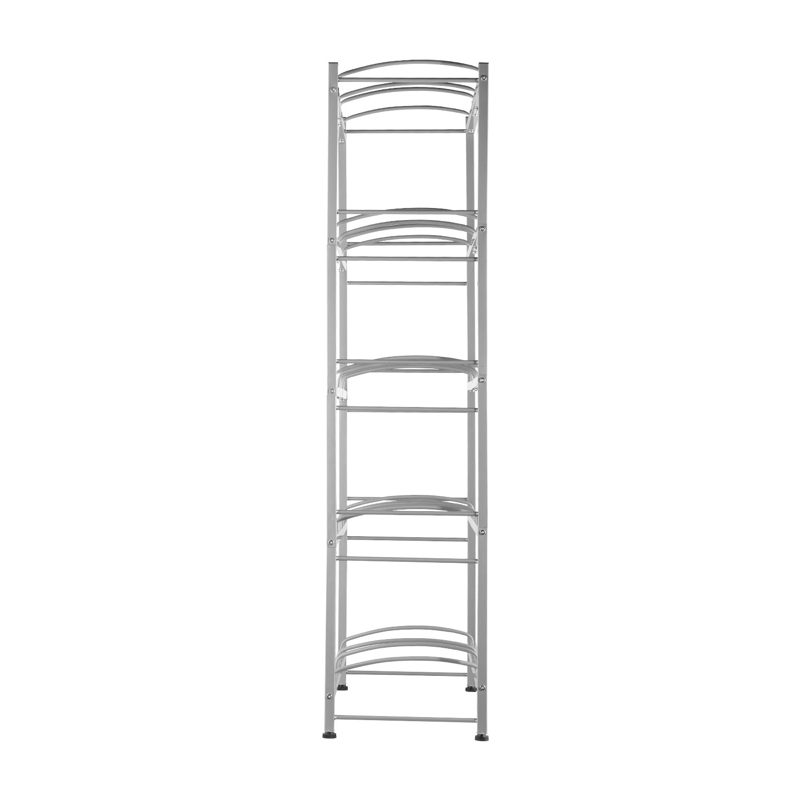 VEVOR 5-laags waterkanhouder, 5-gallon waterfleshouder, dubbellaags waterflesrek voor 10 flessen, robuust waterkanrek voor keuken, kantoor, woonkamer, zilvergrijs