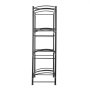 VEVOR 4 Tiers Water Jug Holder, 5 Gallon Water Bottle Holder, Double Row Water Bottle Rack for 8 Bottles, Heavy Duty Water Jug Rack for Kitchen, Office, Living Room, Black