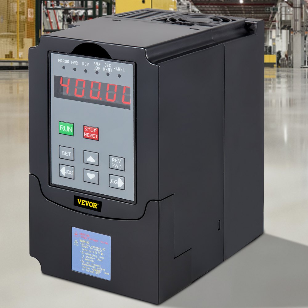 VEVOR 7.5KW VFD Variable Frequency Drive Inverter for Spindle Motor Speed Control 10HP 220V (7.5KW 220V)