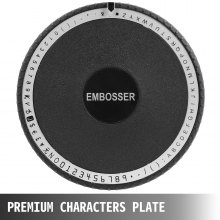 VEVOR Kaart Embosser Handleiding Embosser Machine 34,04x26,92x12,45 cm 72 Tekens