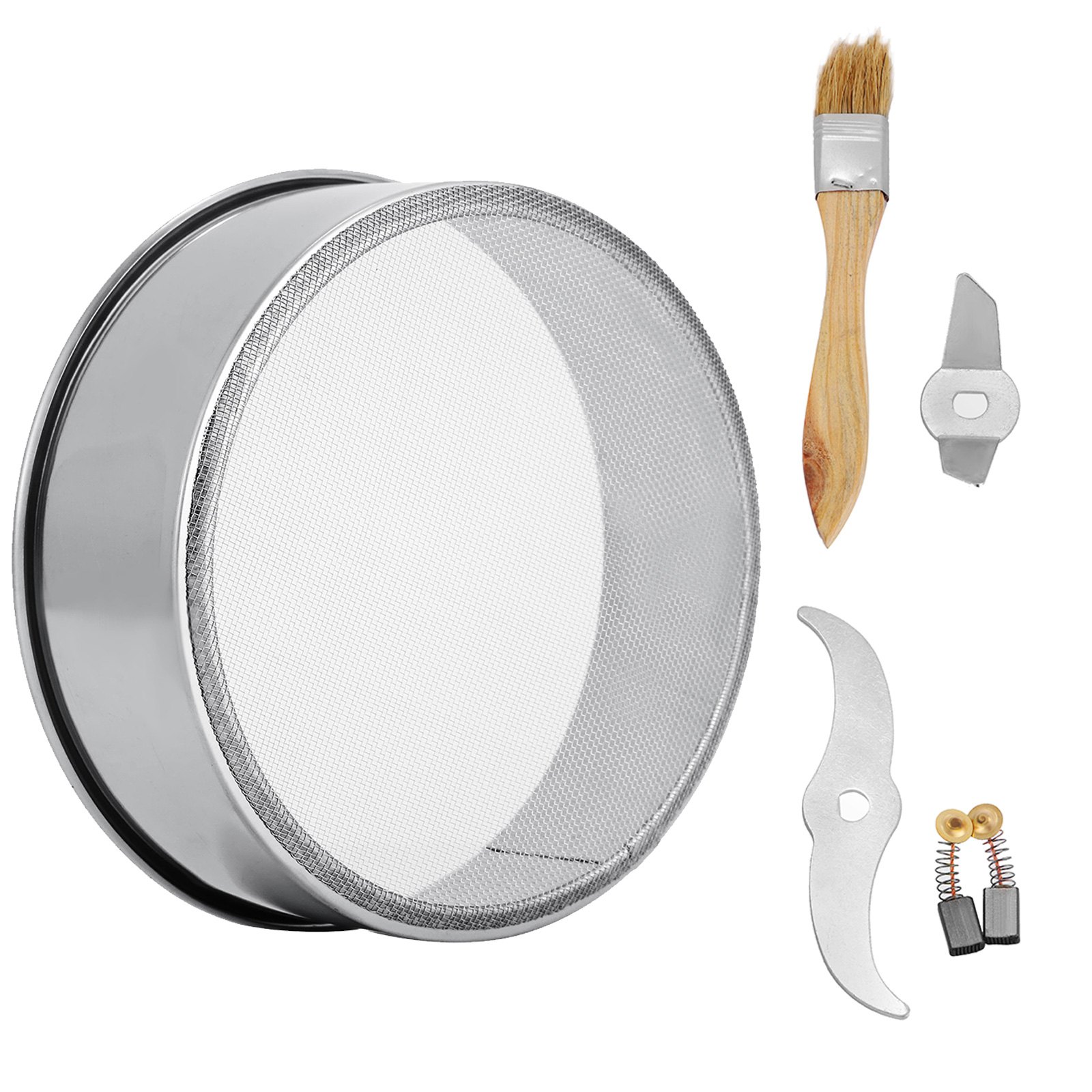 VEVOR Poeder Machine Molen 1800 W Swing Type Graanmolen Machine 750 G Elektrische Graanmolen van 304 Roestvrij Staal met een 26000 t/min Rotatiesnelheid, Rode Tijdsteller en Overbelastingsbeveiliging