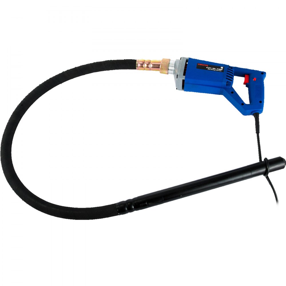 VEVOR elektrische betontrilnaald, 800W flestrilnaald, handtrilnaald met een diameter van 35 mm, interne trilnaald met een schachtgewicht van 150 cm, flestrilnaald, krachtige betonverdichtingsmachine met 1,5 m slang