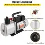 VEVOR Vacuum Pump 8 CFM 3/4 HP Two-Stage Air Conditioning Vacuum Pump 220V 0.3 PA Ultimate Vacuum Refrigerant HVAC Tool for Automotive Repair Vacuum Evacuation