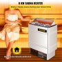 BuoQua 8KW Electric Sauna Heater Stove with External Controller Wet & Dry 380V-400V Home Sauna Room Bath Shower Spa Heater Working Area 8-12m³ Sauna Room