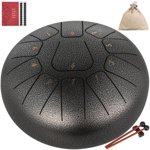 8" 11 Notes Steel Tongue Drum Handpan Pan Drum Hand Pan Drum Steel-titanium Alloy For Beginner