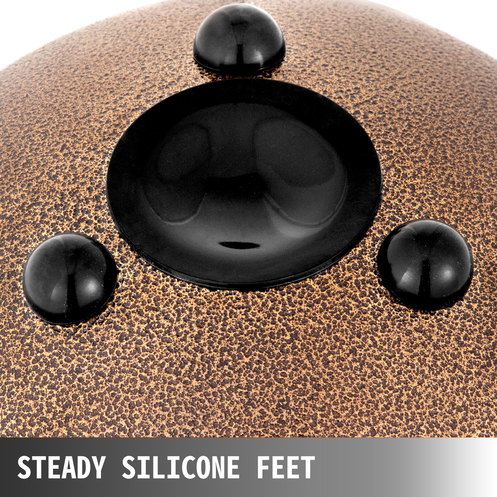 VEVOR Staal Tong Drum 11 Noten, Stalen Tong Trommel 8", Handpan Trommel Kastanje met Drumstokken/Draagtas, Etherische Trommel voor Meditatie, Yoga, Zazen, Muziektherapeuten, Religieuze Activiteiten.