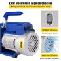 VEVOR 370ml 9CFM1HP Air Condition Refrigerant Vacuum Pump vacuum chamber with pump degassing chamber with pump ac vacuum pump