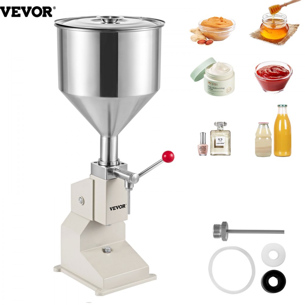VEVOR 5-50ml Manual Filling Machine Liquid Filling Machine Bottle Filler Stainless Steel Bottle Filling Machine for Liquid Water