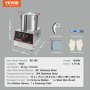 VEVOR Vegetable Cutter Electric Fruit Cutter 1400 W, Vegetable Cutting 17.62 L Stainless Steel Multi Cutter for Fruit and Vegetables, Hotels, Salad Shops, Snack Bars Kitchen Appliances Machines with Push Buttons