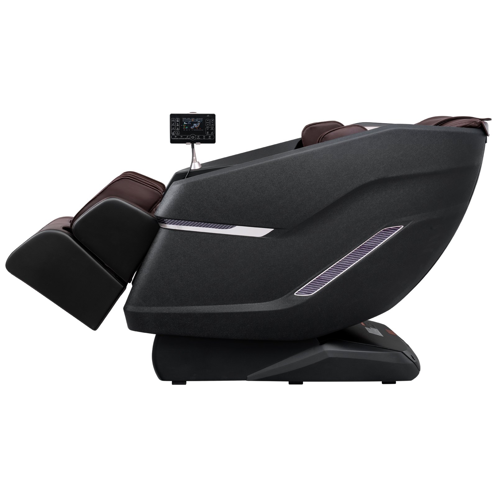 VEVOR Massagestoel met Flexibele SL Rail, 3D Full Body Shiatsu Massager, Zero Gravity, 10 tot 18 Automatische Standen, Verwarming, Bluetooth Speaker, Luchtkussen en Touchscreen 150 kg