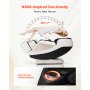 VEVOR Massagestoel Full Body Massagestoel Zero Gravity met SL-rail en 18 automatische standen, relaxstoel met verwarming en intrekbaar pedaal en 36 airbags, voetrol en LCD-scherm, massagestoel 3D-massage