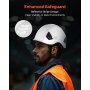 VEVOR ANSI/ISEA Z89.1 goedgekeurde ABS-veiligheidshelm met 6-punts ratelbevestiging, verstelbare industriële helm, geventileerde bouwhelm, werkhelm voor industriële bouwwerkkleding, wit