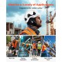 VEVOR Industrial Safety Helmet, ANSI/ISEA Z89.1 Approved ABS Hard Hat with Visor & Earmuffs, 6-Point Ratchet Suspension, Adjustable Vented Hardhat for Men & Women, for Outdoor Construction Workwear