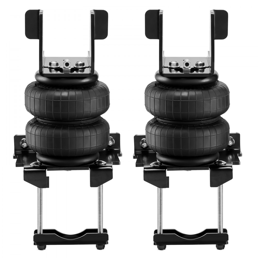 VEVOR air bag suspension kit dual air springs with brackets and mounting hardware, front view.