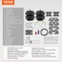 VEVOR air bag suspension kit components displayed with part list and compatibility details.