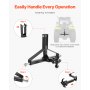 VEVOR 3 Point Trailer Hitch with 2 in Receiver, 3pt Quick Hitch Attachment, Heavy Duty Tractor Tow Drawbar Adapter, Compatible with Kubota, Mahindra, Ford, Yanmar, John Deere, Massey Ferguson