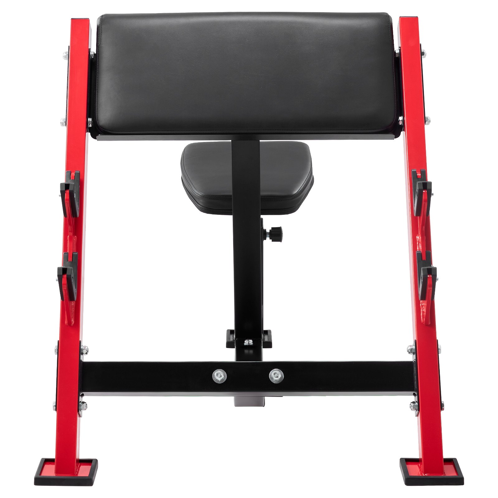 VEVOR Preacher Curl Bench Krachttrainingsbanken (Max. Belasting 300 kg), Fitnessapparatuur voor de Home Gym, Geïsoleerd Halterstation, Bicepsstation met Zittende Arm, Verstelbare Halterbank
