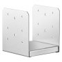 VEVOR 152.4x152.4 Post Base, 10Pcs Stainless Steel Adjustable Post Anchor Bracket(Internal 150 x 139.7), Adjustable Post Base for Pavilion Deck Porch Handrail Railing Support Decorative Anchor Plate
