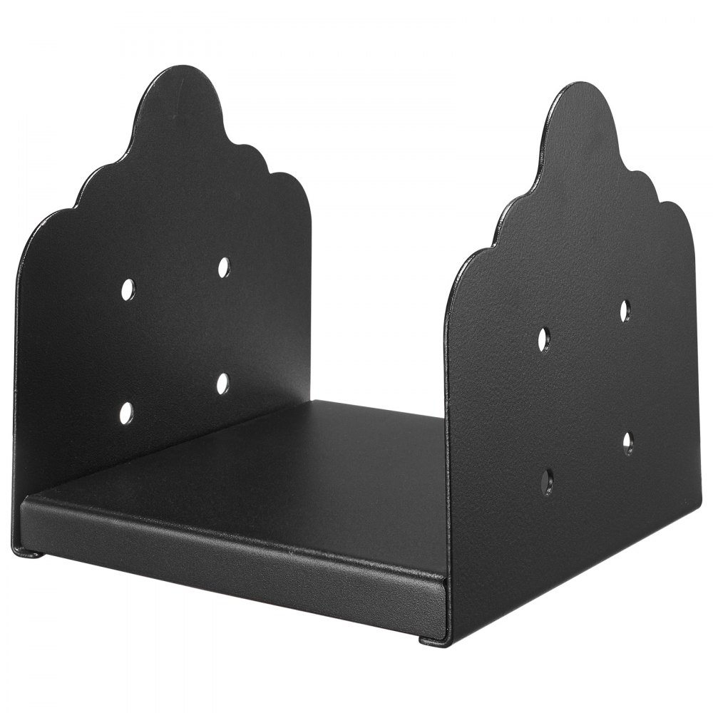 VEVOR Paalsteun, 2 stuks, binnenmaat 200x190 mm voor palen van 203,2x190/190x190 mm, schroefhuls van koolstofstaal, ideaal voor ondersteuning van tuinhuisjes, terrasleuningen en bodemplaat, zwart