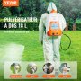 VEVOR Cordless Pressure Sprayer 15L Backpack Sprayer 8Ah Lithium-Ion Battery Pressure Sprayer 90PSI Fertilizer Sprayer 4.1L/min Garden Sprayer with Shoulder Straps Plant Sprayer Garden Irrigation Disinfection Car Wash