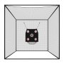 VEVOR Golf Slagkooi 305x305x305 cm, Driving Cage met 3-laags en knooploos polyesterweefsel, Golf- en 9-holes honkbaldoel, Golf slagnet, Trainingsnet, Oefennet voor binnen- en buitengebruik