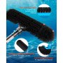 VEVOR Pool Brush Head Schrobborstels (508 mm) met nylon borstelharen en aluminium paalconnector, borstelkop voor het reinigen van wanden van ingebouwde/bovengrondse zwembaden (zonder paal)