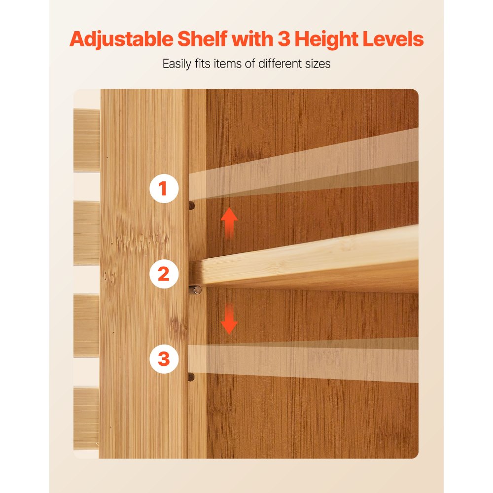 VEVOR Badkamer Wandkast Medicijnkast met 2 deuren en verstelbare planken, Opbergkast boven het toilet voor wandmontage, Hangkast met open scheidingswand voor keuken, Toilet