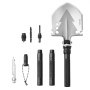 VEVOR Survival Shovel 11 in 1 schep, opvouwbare multitool 815 mm lange compacte schep voor off-road kamperen wandelen buiten survivalisten noodgevallen