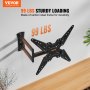 VEVOR TV Wall Mount TV Wall Mount 660-1397mm Compatible TV Size Universal TV Mount LCD LED Holder Universal 45kg Load Capacity Wall Mount Bracket 320 x 250 x 60mm Wall Mount