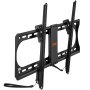 VEVOR Universele tv-muurbeugel, platte tv-beugel, geschikt voor de meeste tv's van 37-70 inch, kantelbare tv-muurbeugel, max. VESA 600 x 400 mm, belastbaar tot 60 kg
