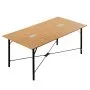 VEVOR Conference Table, 1800 mm Office Meeting Table for 6-8 Person, Modern Rectangle Seminar Desk with Metal Legs, Meeting Desk Ideal for Office, Boardroom, Conference Room, Easy Assembly, Brown