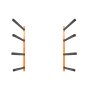 VEVOR Wall Kayak Storage Rack, 4-Capacity Wall Mounted Kayak Holders for Kayak Canoe Paddle Board, Kayak Storage Hooks with Adjustable Padded Arms, 400 LBS Load Kayak Hanger for Indoor Outdoor Garage