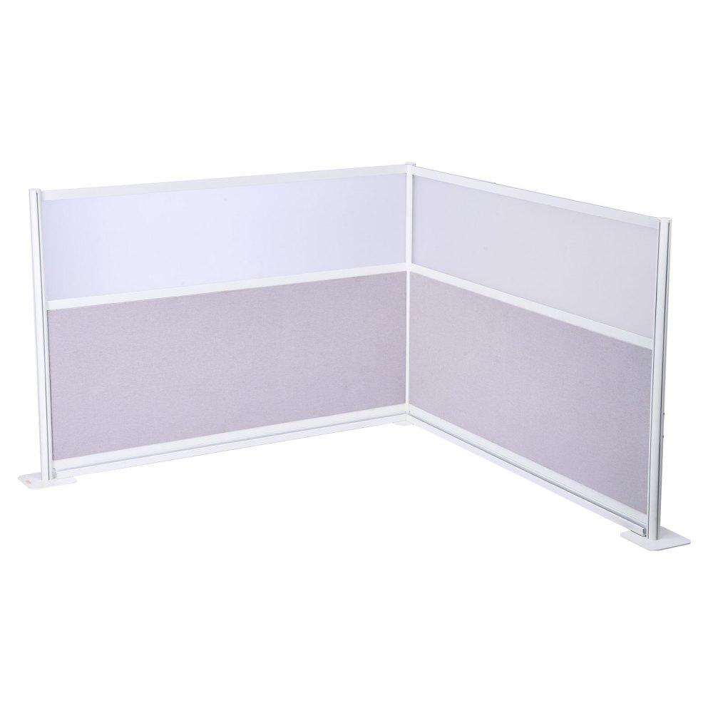 VEVOR scheidingswanden, privacyschermen, 2-pack, 72 x 48 inch, kamerverdelers, PET-werkplekscherm met acrylramen, vrijstaande vouwschermen, ideaal voor kantoor, bibliotheek, school