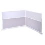 VEVOR scheidingswanden, privacyschermen, 2-pack, 72 x 48 inch, kamerverdelers, PET-werkplekscherm met acrylramen, vrijstaande vouwschermen, ideaal voor kantoor, bibliotheek, school