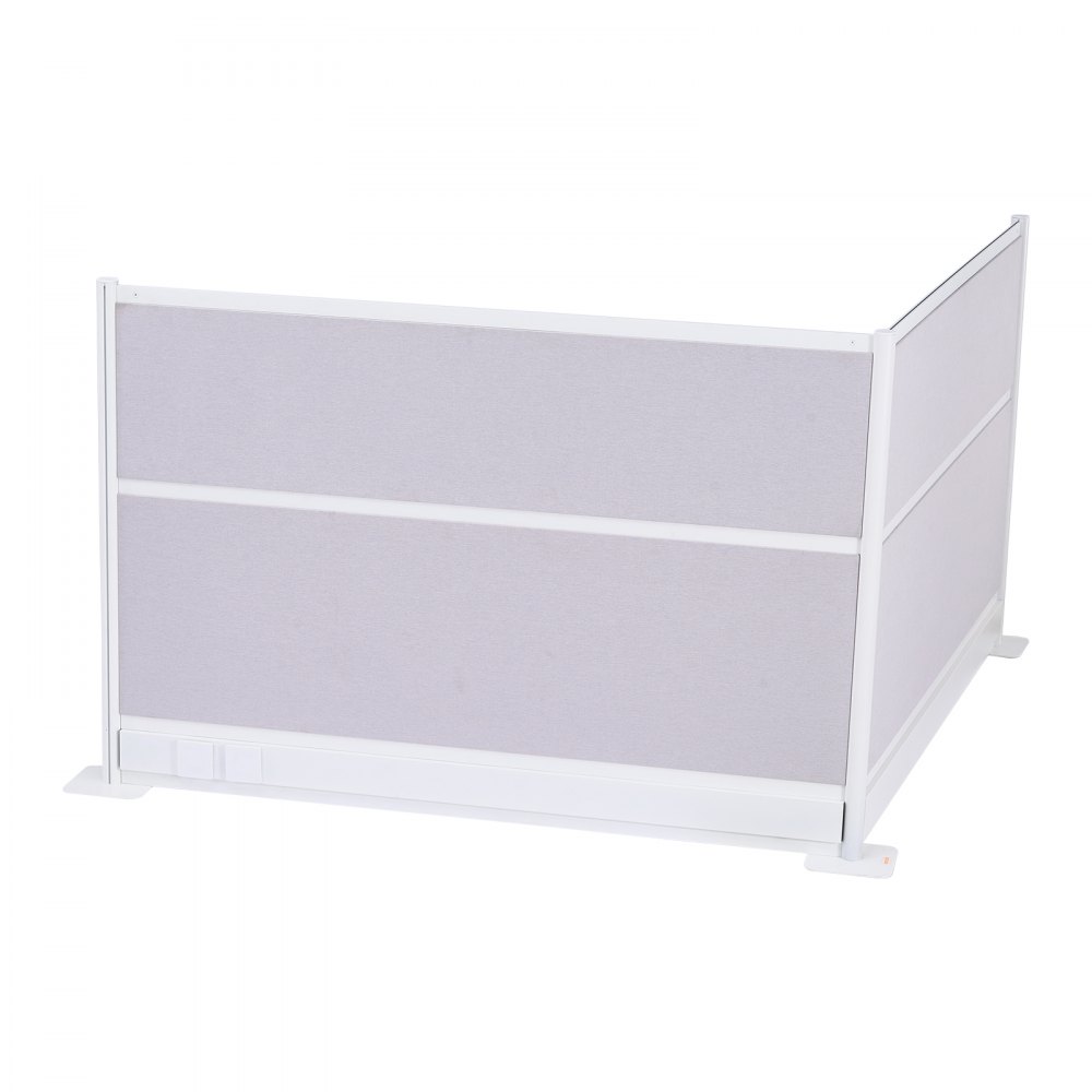 VEVOR scheidingswanden, privacyschermen, 2-pack, 72 x 48 inch, ruimteverdelers, PET-werkplekscherm met stopcontactafdekkingen, vrijstaande vouwschermen voor kantoor, bibliotheek, school