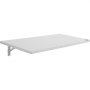 Witte VEVOR opklapbare wandtafel met metalen beugels, biedt ruimtebesparende functionaliteit.
