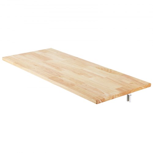 VEVOR Klaptafel aan de muur, 1200 x 500 x 202 mm, zwevend bureau met ijzeren standaard, klaptafel voor kleine ruimtes, thuiskantoor, eetkamer, wasruimte, keuken, bar, wit