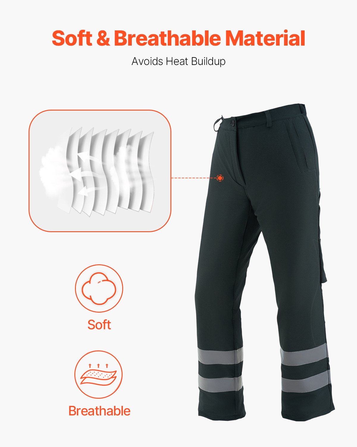 VEVOR Chainsaw Chaps Wrap, Class A, 8 Layers Chainsaw Pants with Adjustable Belt & Gear Pocket, Protective Chain Saw Chaps for Men/Women, Chainsaw Safety Equipment for Loggers Forest Workers Medium