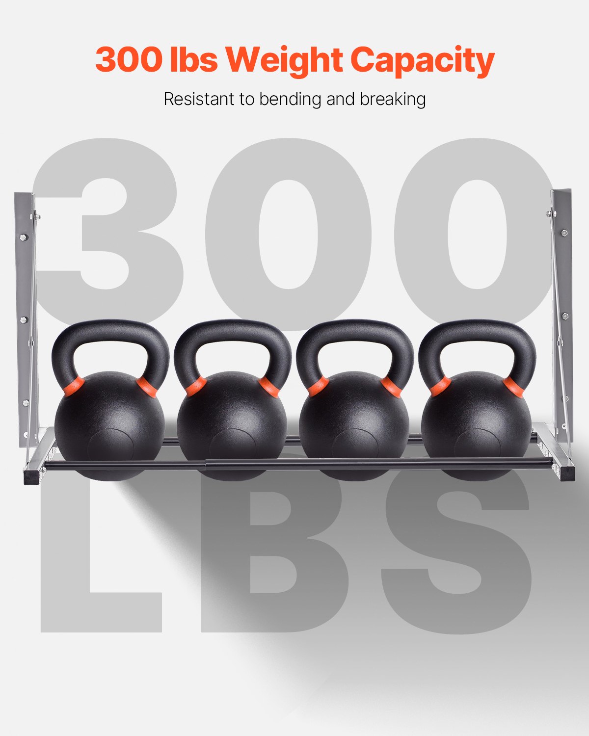 VEVOR Bandenrek Garagestelling Wandmontage 812-1219 mm Verstelbaar Q235 Zwaar stalen bandenrek voor standaardbanden (R355,6 tot R508 mm), max. draagvermogen 136 kg