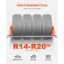 VEVOR Wall Mounted Tire Rack, 31" - 56" Adjustable Tire Rack, Q235 Heavy-Duty Steel Tire Storage Rack for R14-R20 inch Standard Tires, Max 400lbs Load Capacity, Ideal for Garage Workshop Repair Shop